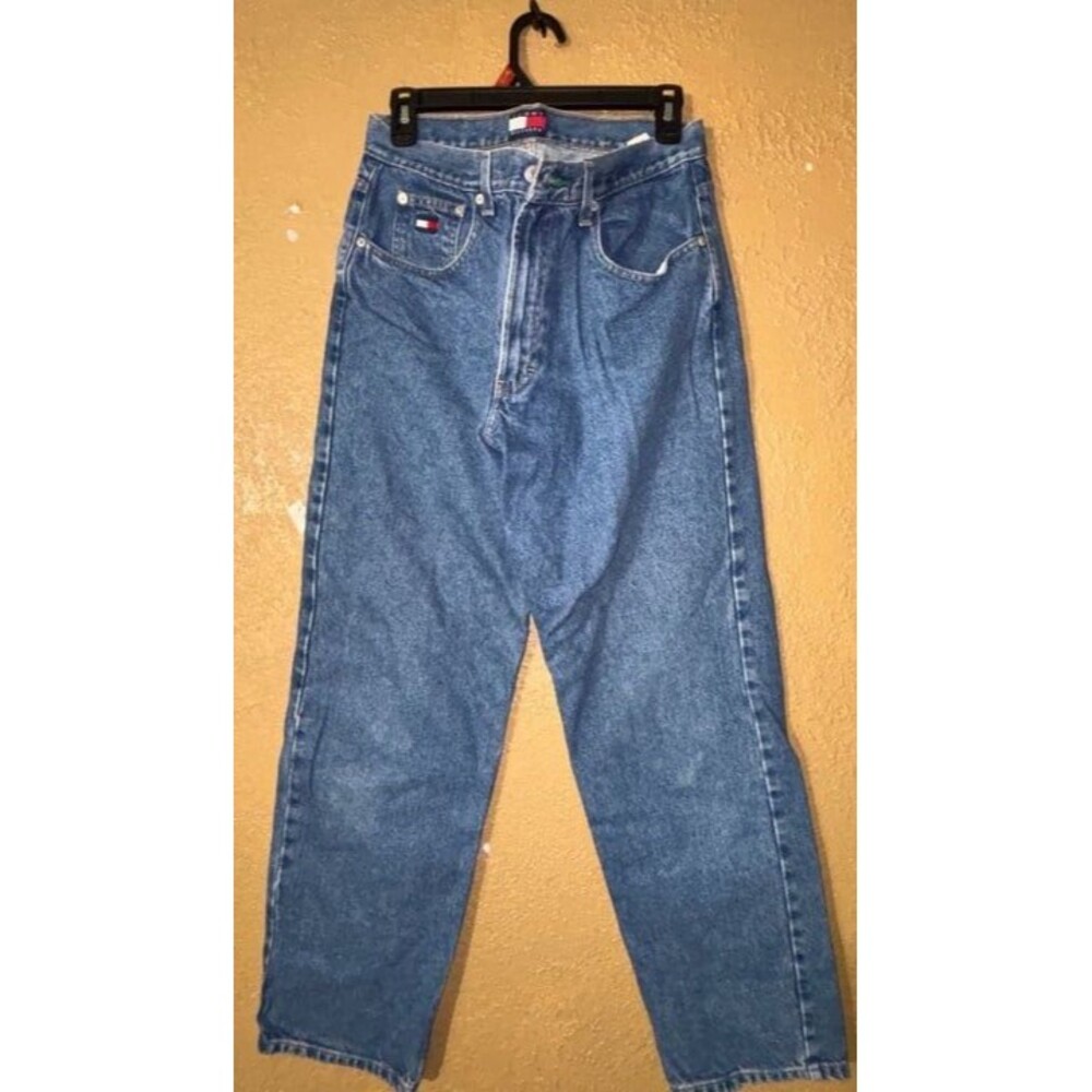 Vintage 90s Tommy Hilfiger High Waisted Classic Denim Jeans Size 12
